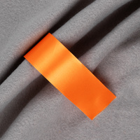 Лента сатиновая Satin 35 XXL, оранжевая, 250 см